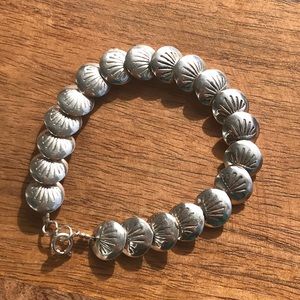 Vintage Sterling MD Silver Navajo Bracelet 925